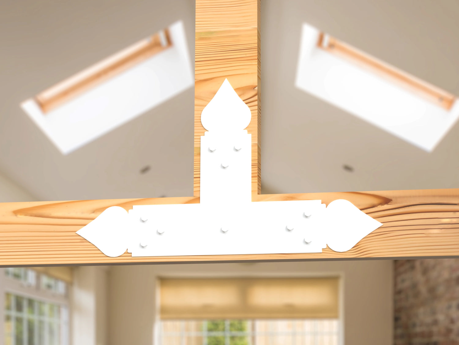 T Bracket - Spade Style - For 8 Inch Lumber - Wood Post Brackets - construction brackets - brackets for post and beam construction - beam supports - post support - timber frame brackets - barndominium brackets - exposed beam brackets