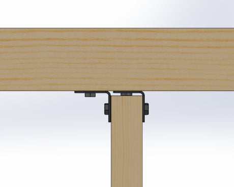 Joist Hangers - Corner Bracket (True Sizes) - JHCM2-JHCM6 - Wood Post Brackets - construction materials - building supports - beam supports - post supports