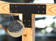 T Bracket - Scalloped Edges - 8 Inch Lumber - Wood Post Brackets - construction brackets - brackets for post and beam construction - beam supports - post support - timber frame brackets - barndominium brackets - exposed beam brackets