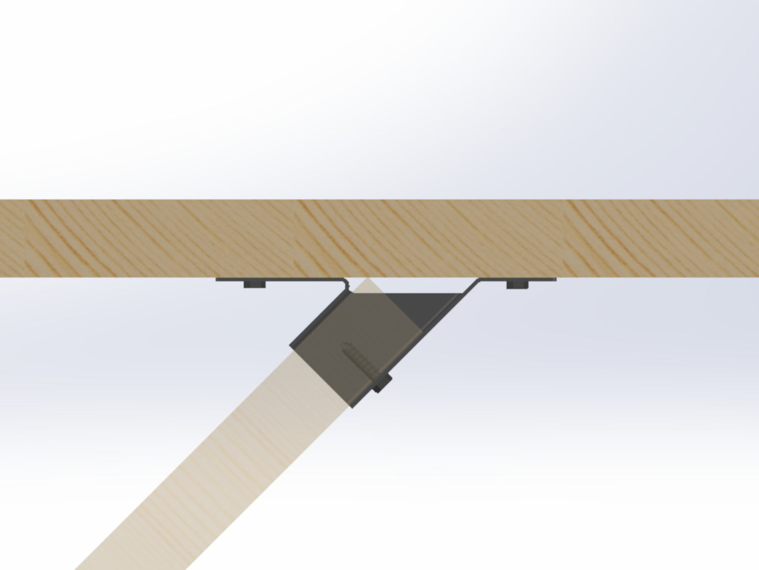 45 Degree Angled Joist Hangers - (AJH1.625-AJH3.625) - Wood Post Brackets - construction materials - building supports - beam supports - post supports