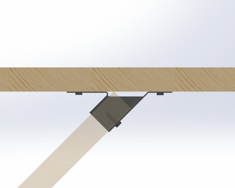 45 Degree Angled Joist Hangers - (AJH1.625-AJH3.625) - Wood Post Brackets - construction materials - building supports - beam supports - post supports