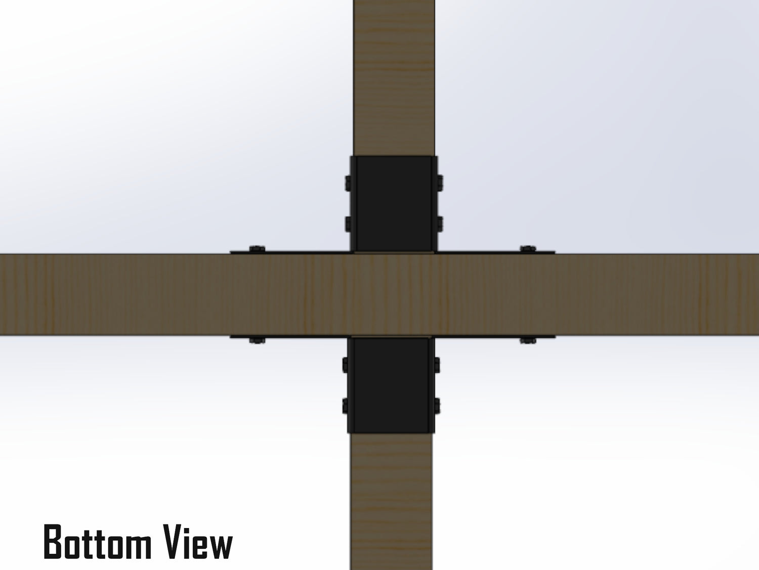 Double Top Flange Joist Hanger - JHDTF - Wood Post Brackets - construction materials - building supports - beam supports - post supports