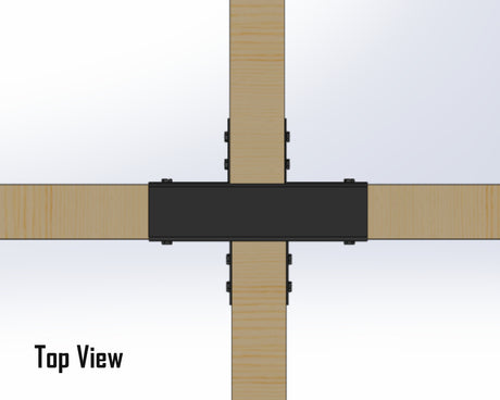 Double Top Flange Joist Hanger - JHDTF - Wood Post Brackets - construction materials - building supports - beam supports - post supports