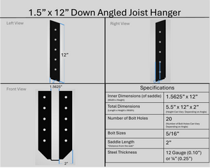 Joist Hangers - Down Angled