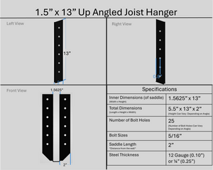 Joist Hangers - Up Angled