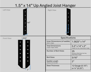 Joist Hangers - Up Angled