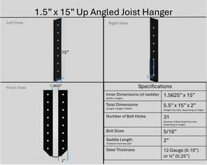 Joist Hangers - Up Angled