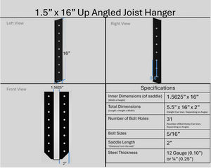 Joist Hangers - Up Angled