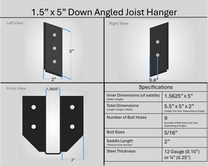 Joist Hangers - Down Angled