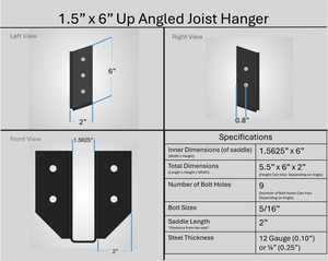 Joist Hangers - Up Angled