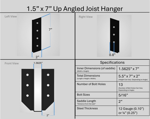 Joist Hangers - Up Angled