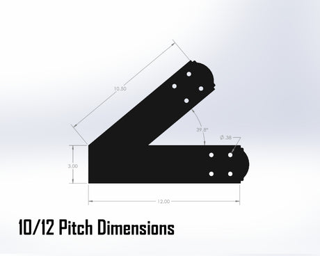 Web Truss Bracket Set - Crowned Style - For 4 Inch Lumber - Wood Post Brackets - construction materials - building supposrts - beam supports - post support - timber frame brackets - wood frame buildings - post frame buildings - barndominium brackets - exposed beam brackets