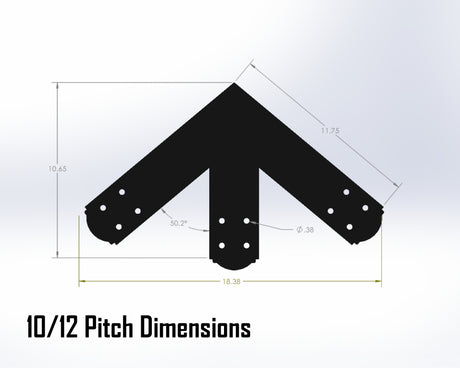 Web Truss Bracket Set - Crowned Style - For 4 Inch Lumber - Wood Post Brackets - construction materials - building supposrts - beam supports - post support - timber frame brackets - wood frame buildings - post frame buildings - barndominium brackets - exposed beam brackets