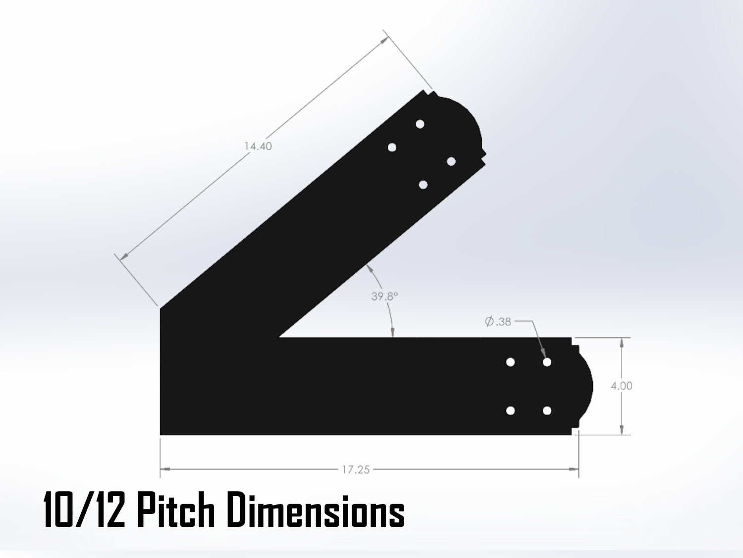 Web Truss Bracket Set - Crowned Style - For 6 Inch Lumber - Wood Post Brackets - construction materials - building supposrts - beam supports - post support - timber frame brackets - wood frame buildings - post frame buildings - barndominium brackets - exposed beam brackets