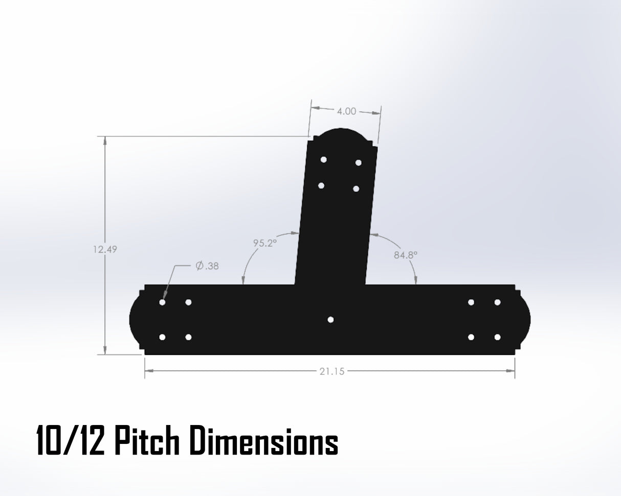 Web Truss Bracket Set - Crowned Style - For 6 Inch Lumber - Wood Post Brackets - construction materials - building supposrts - beam supports - post support - timber frame brackets - wood frame buildings - post frame buildings - barndominium brackets - exposed beam brackets