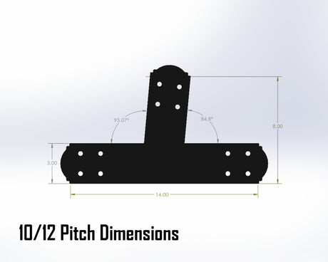 Web Truss Bracket Set - Crowned Style - For 4 Inch Lumber - Wood Post Brackets - construction materials - building supposrts - beam supports - post support - timber frame brackets - wood frame buildings - post frame buildings - barndominium brackets - exposed beam brackets