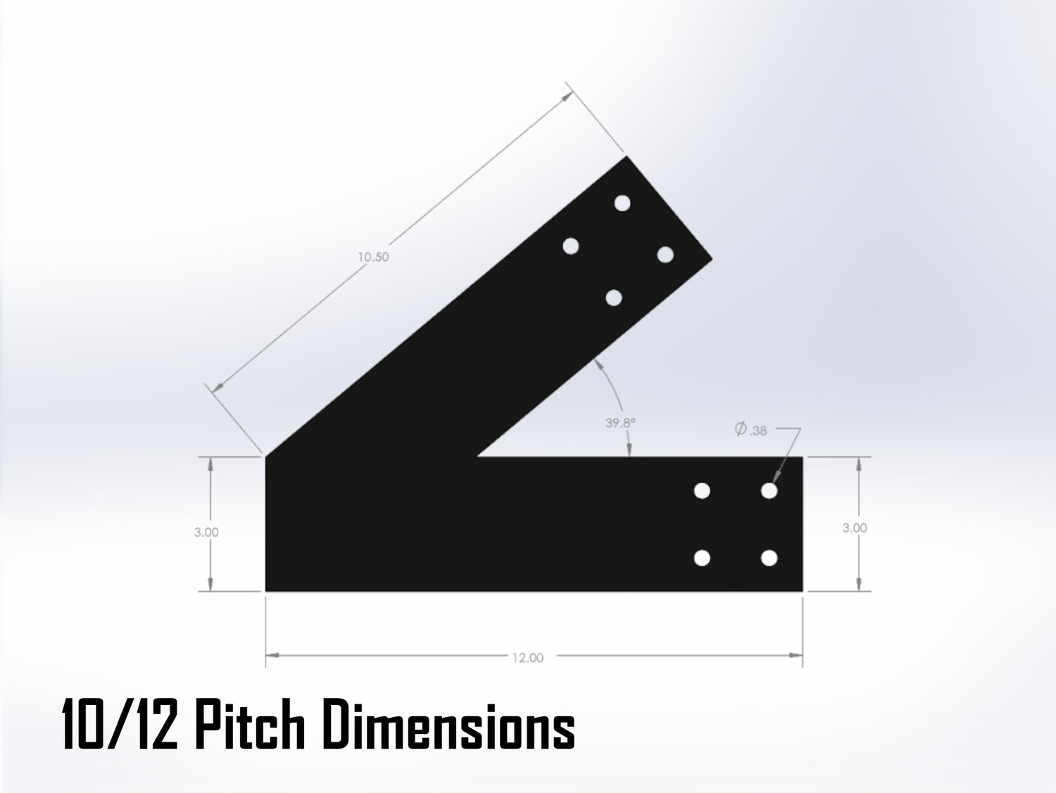 Web Truss Bracket Set - Industrial Style - For 4 Inch Lumber - Wood Post Brackets - construction materials - building supports - beam supports - post supports