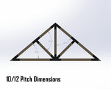 Web Truss Bracket Set - Industrial Style - For 4 Inch Lumber