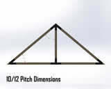 King Truss Bracket Set - Industrial Style - For 4 Inch Lumber