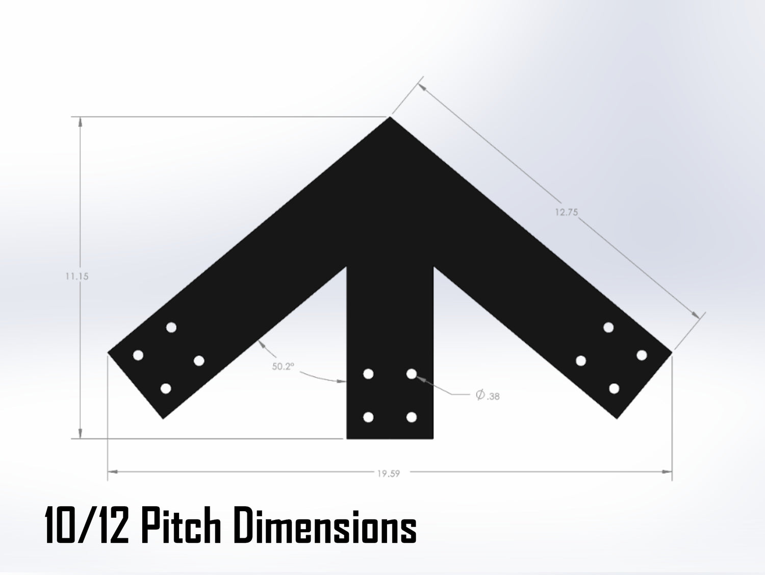 Web Truss Bracket Set - Industrial Style - For 4 Inch Lumber - Wood Post Brackets - construction materials - building supports - beam supports - post supports