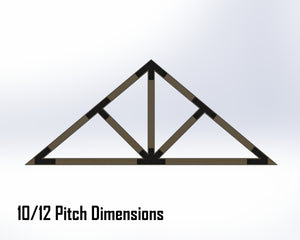 Web Truss Bracket Set - Industrial Style - For 6 Inch Lumber - Wood Post Brackets - construction materials - building supports - beam supports - post supports