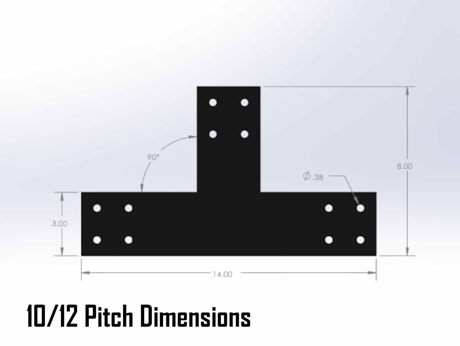 Howe Truss Bracket Set - Industrial Style - For 4 Inch Lumber - Wood Post Brackets - construction materials - building supports - beam supports - post supports