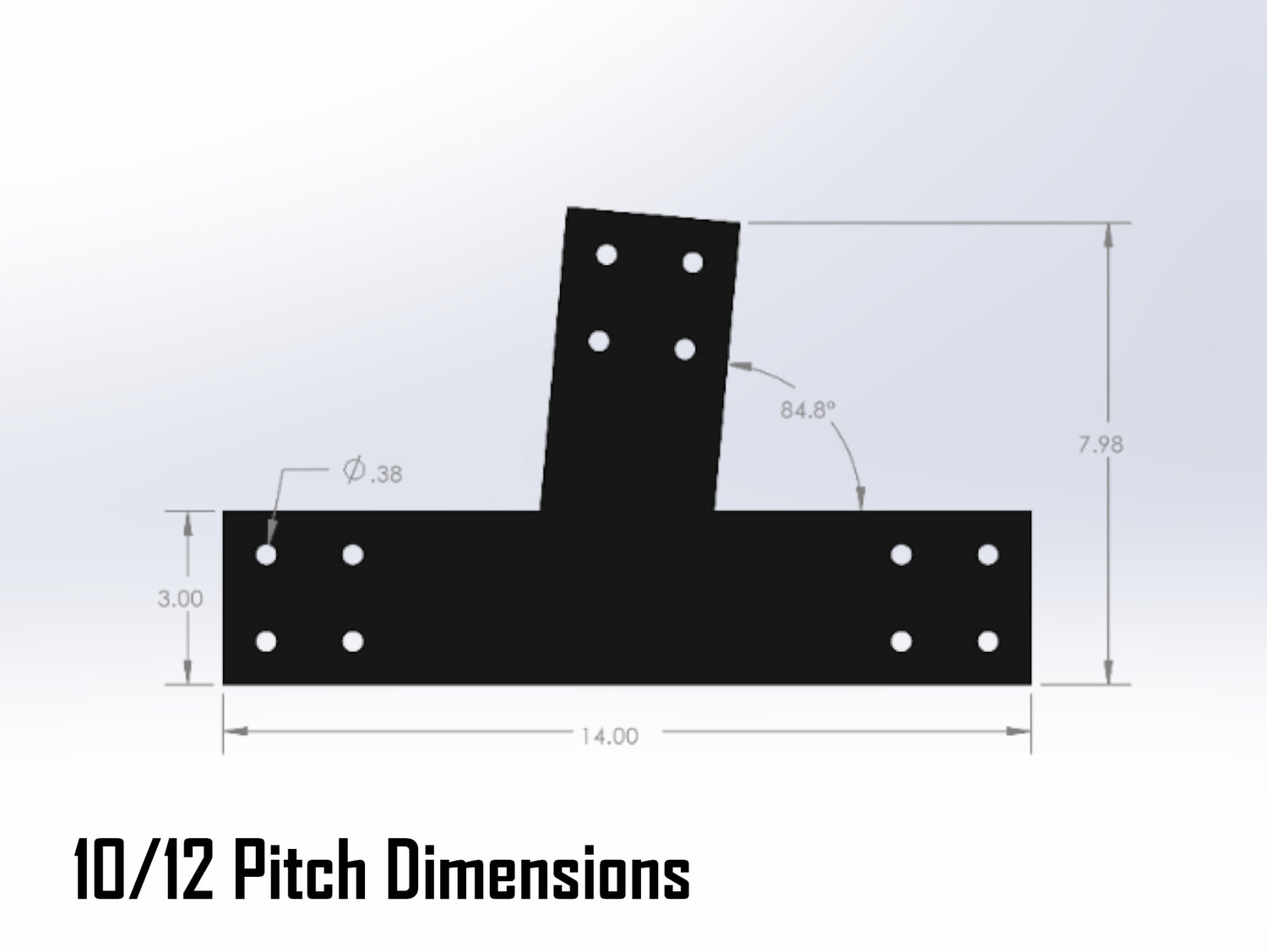 Web Truss Bracket Set - Industrial Style - For 4 Inch Lumber - Wood Post Brackets - construction materials - building supports - beam supports - post supports