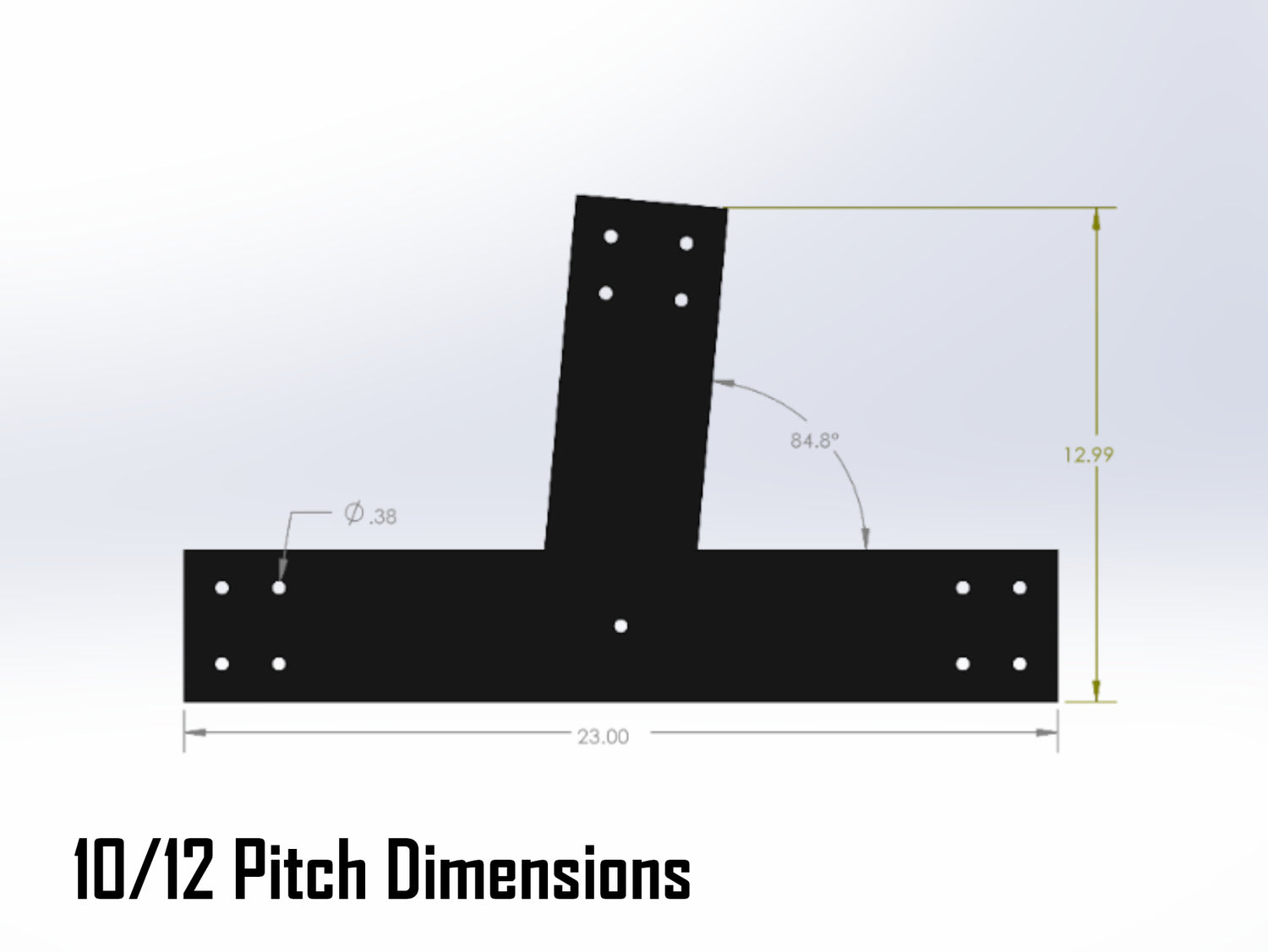 Web Truss Bracket Set - Industrial Style - For 6 Inch Lumber - Wood Post Brackets - construction materials - building supports - beam supports - post supports