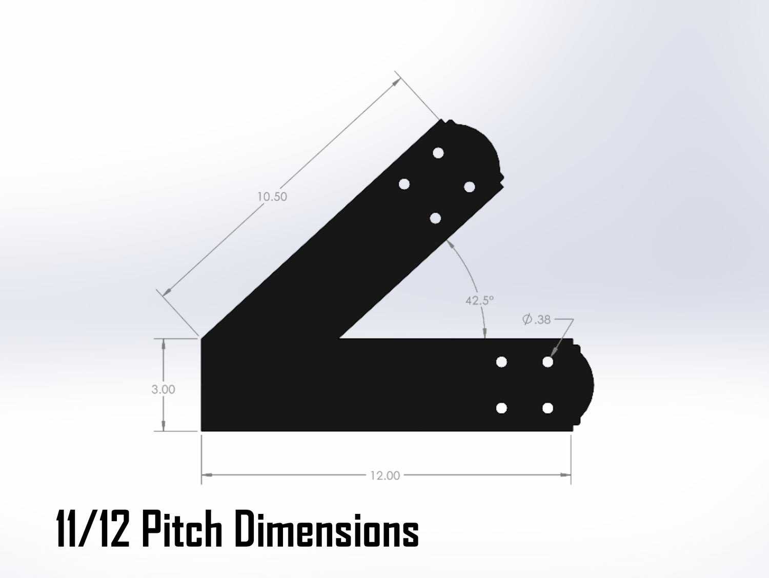 Web Truss Bracket Set - Crowned Style - For 4 Inch Lumber - Wood Post Brackets - construction materials - building supposrts - beam supports - post support - timber frame brackets - wood frame buildings - post frame buildings - barndominium brackets - exposed beam brackets