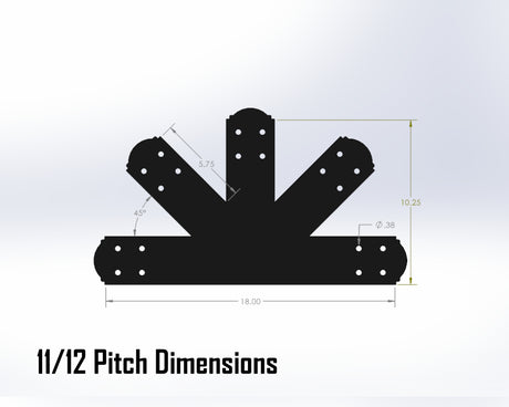 Web Truss Bracket Set - Crowned Style - For 4 Inch Lumber - Wood Post Brackets - construction materials - building supposrts - beam supports - post support - timber frame brackets - wood frame buildings - post frame buildings - barndominium brackets - exposed beam brackets