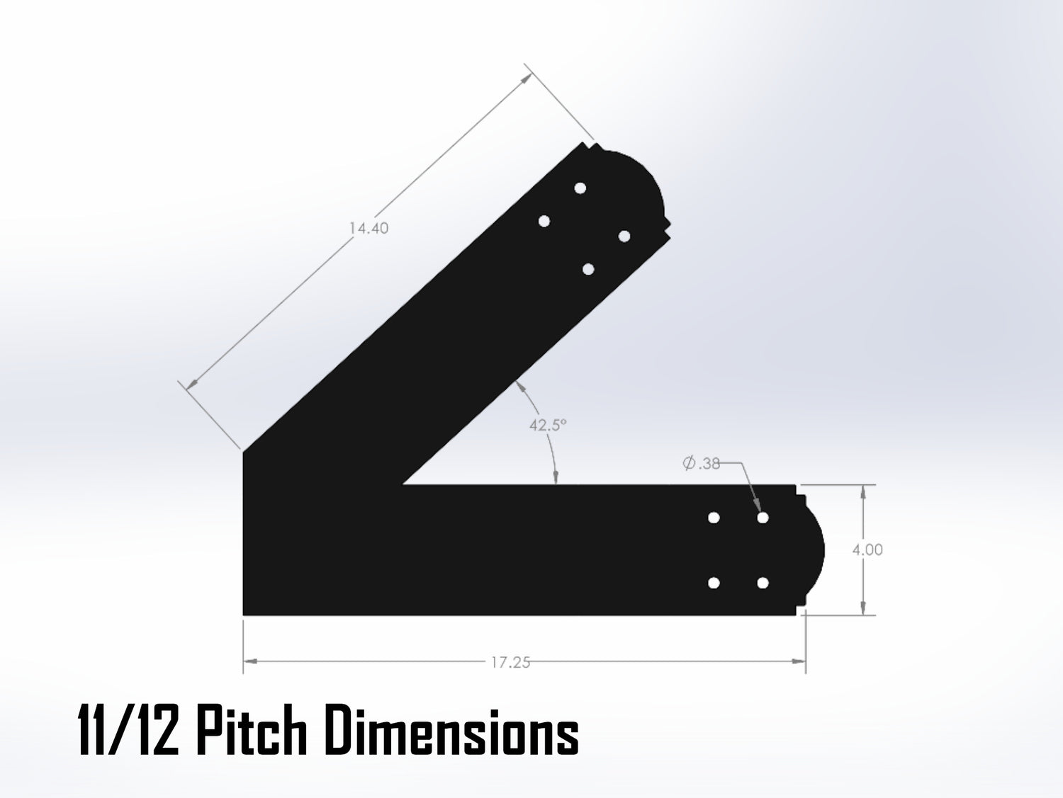 Web Truss Bracket Set - Crowned Style - For 6 Inch Lumber - Wood Post Brackets - construction materials - building supposrts - beam supports - post support - timber frame brackets - wood frame buildings - post frame buildings - barndominium brackets - exposed beam brackets