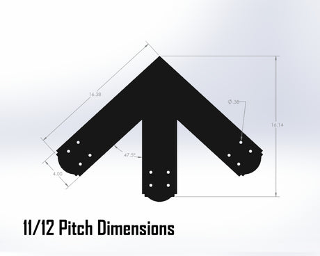 King Truss Bracket Set - Crowned Style - For 6 Inch Lumber - Wood Post Brackets - construction materials - building supposrts - beam supports - post support - timber frame brackets - wood frame buildings - post frame buildings - barndominium brackets - exposed beam brackets