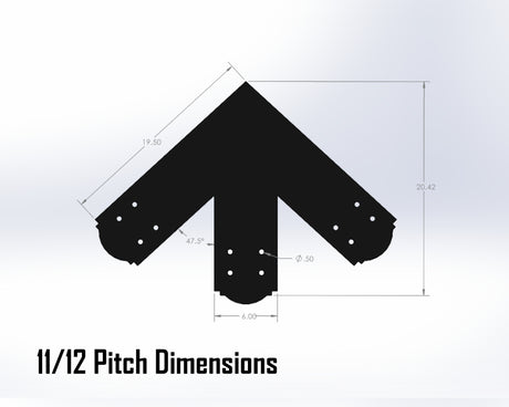 King Truss Bracket Set - Crowned Style - For 8 Inch Lumber - Wood Post Brackets - construction materials - building supposrts - beam supports - post support - timber frame brackets - wood frame buildings - post frame buildings - barndominium brackets - exposed beam brackets