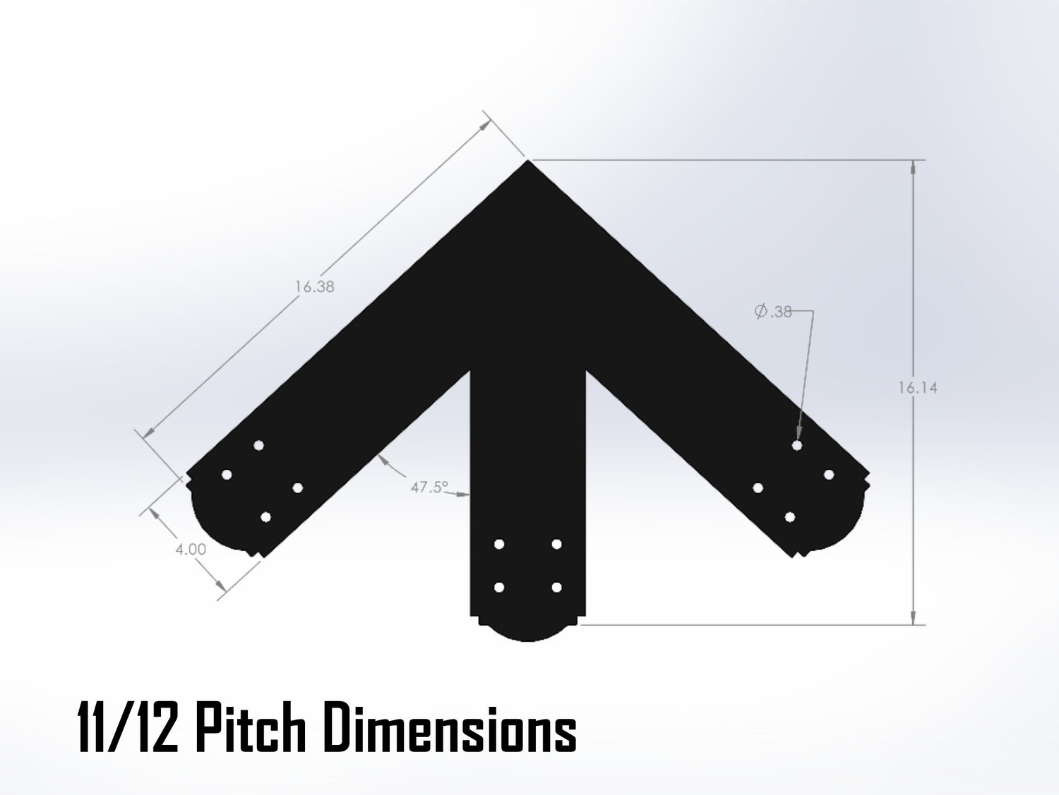 Web Truss Bracket Set - Crowned Style - For 6 Inch Lumber - Wood Post Brackets - construction materials - building supposrts - beam supports - post support - timber frame brackets - wood frame buildings - post frame buildings - barndominium brackets - exposed beam brackets