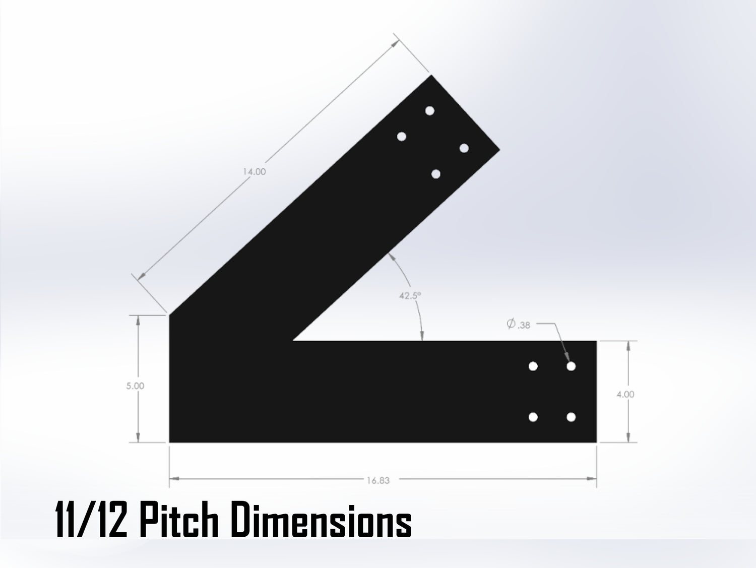 Web Truss Bracket Set - Industrial Style - For 6 Inch Lumber - Wood Post Brackets - construction materials - building supports - beam supports - post supports