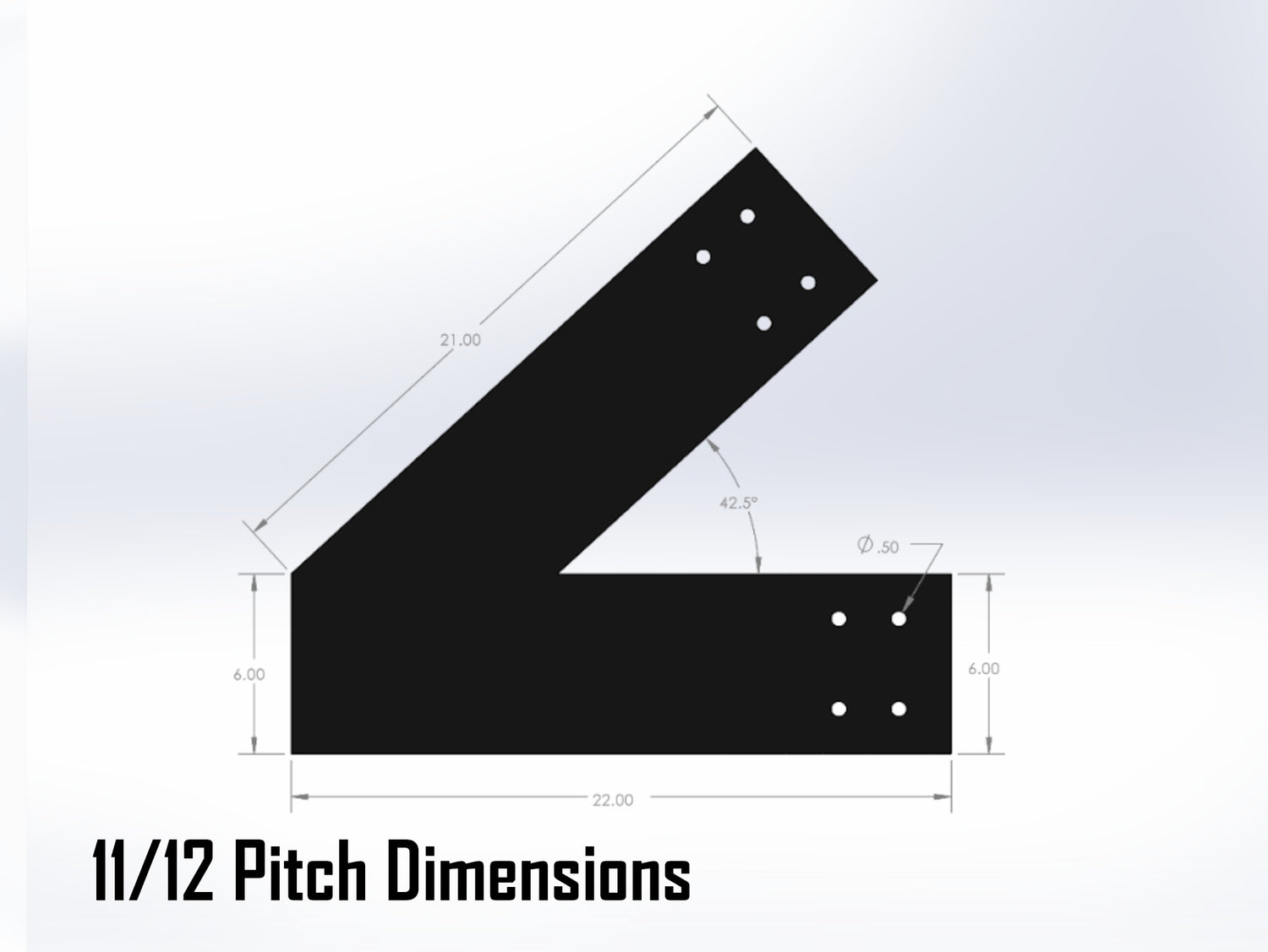 Web Truss Bracket Set - Industrial Style - For 8 Inch Lumber - Wood Post Brackets - construction materials - building supports - beam supports - post supports