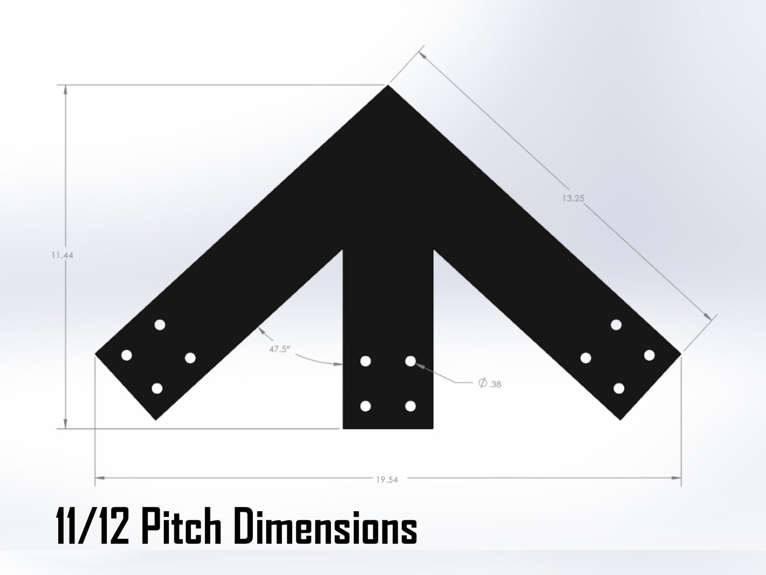Web Truss Bracket Set - Industrial Style - For 4 Inch Lumber - Wood Post Brackets - construction materials - building supports - beam supports - post supports