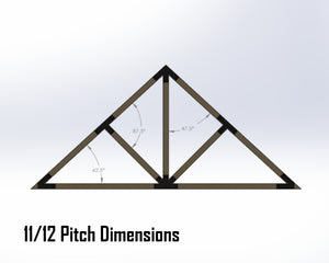 Web Truss Bracket Set - Industrial Style - For 6 Inch Lumber - Wood Post Brackets - construction materials - building supports - beam supports - post supports