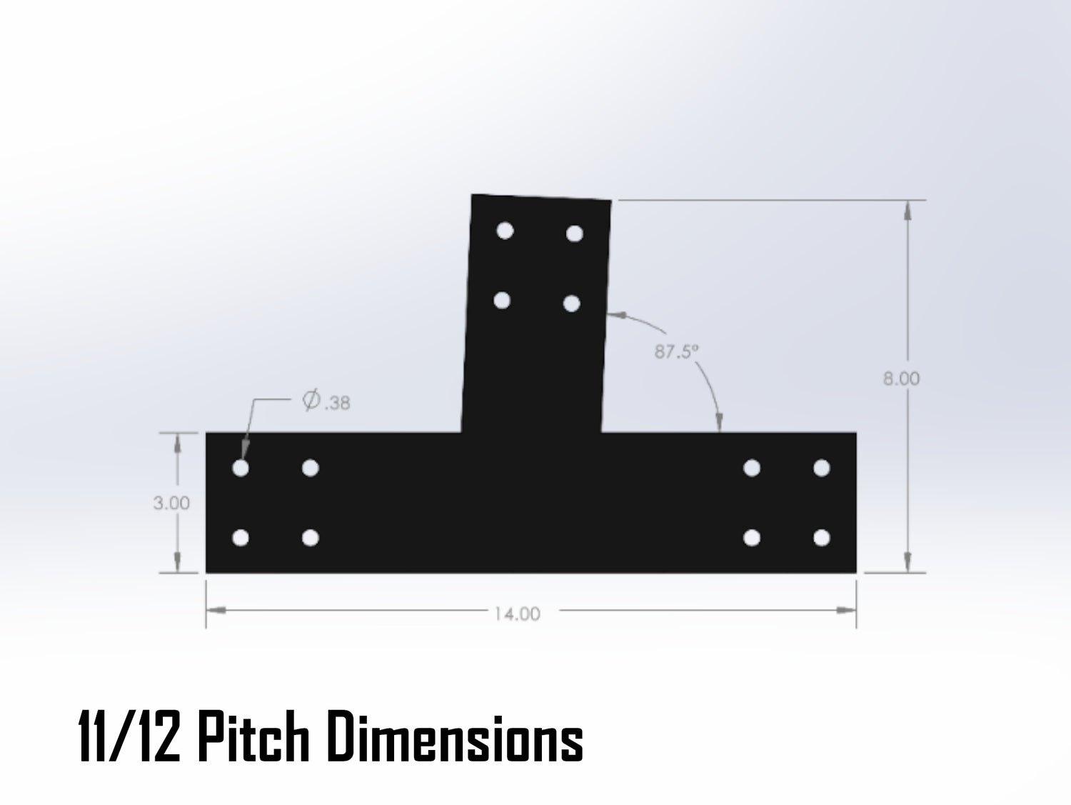 Web Truss Bracket Set - Industrial Style - For 4 Inch Lumber - Wood Post Brackets - construction materials - building supports - beam supports - post supports