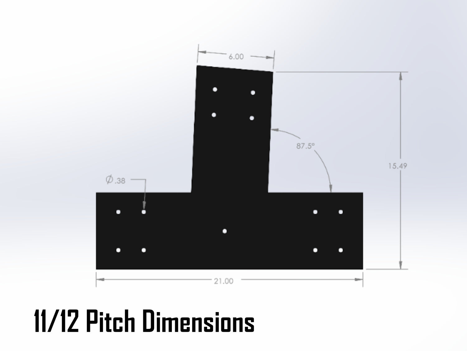 Web Truss Bracket Set - Industrial Style - For 8 Inch Lumber - Wood Post Brackets - construction materials - building supports - beam supports - post supports