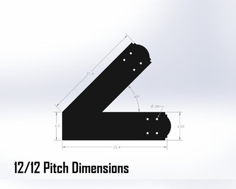 King Truss Bracket Set - Crowned Style - For 8 Inch Lumber - Wood Post Brackets - construction materials - building supposrts - beam supports - post support - timber frame brackets - wood frame buildings - post frame buildings - barndominium brackets - exposed beam brackets