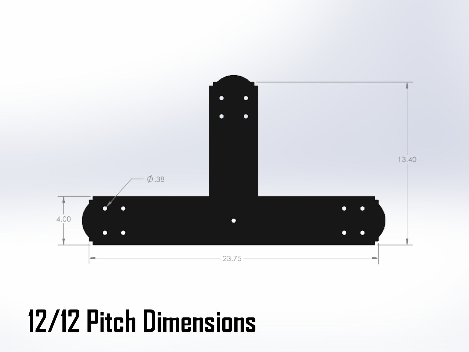 King Truss Bracket Set - Crowned Style - For 6 Inch Lumber - Wood Post Brackets - construction materials - building supposrts - beam supports - post support - timber frame brackets - wood frame buildings - post frame buildings - barndominium brackets - exposed beam brackets