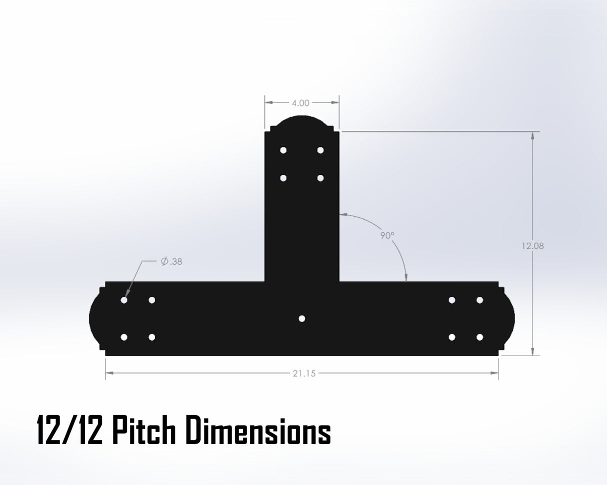 Web Truss Bracket Set - Crowned Style - For 6 Inch Lumber - Wood Post Brackets - construction materials - building supposrts - beam supports - post support - timber frame brackets - wood frame buildings - post frame buildings - barndominium brackets - exposed beam brackets