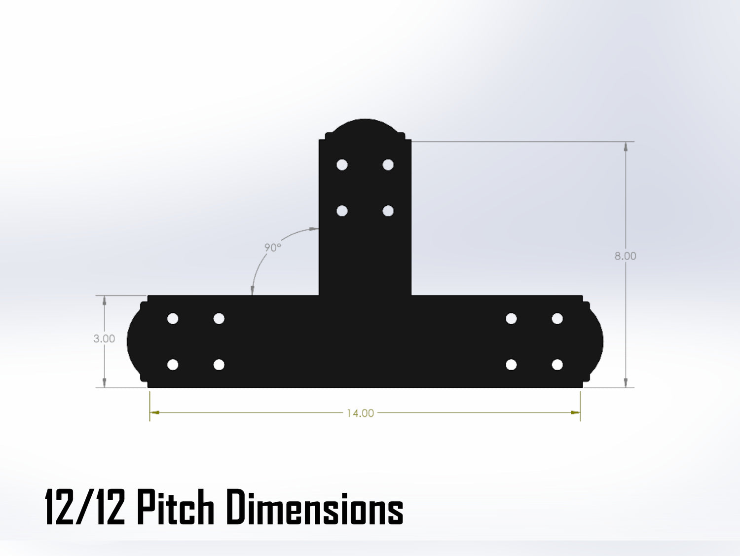 Web Truss Bracket Set - Crowned Style - For 4 Inch Lumber - Wood Post Brackets - construction materials - building supposrts - beam supports - post support - timber frame brackets - wood frame buildings - post frame buildings - barndominium brackets - exposed beam brackets