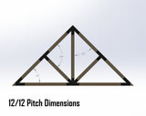 Web Truss Bracket Set - Industrial Style - For 6 Inch Lumber