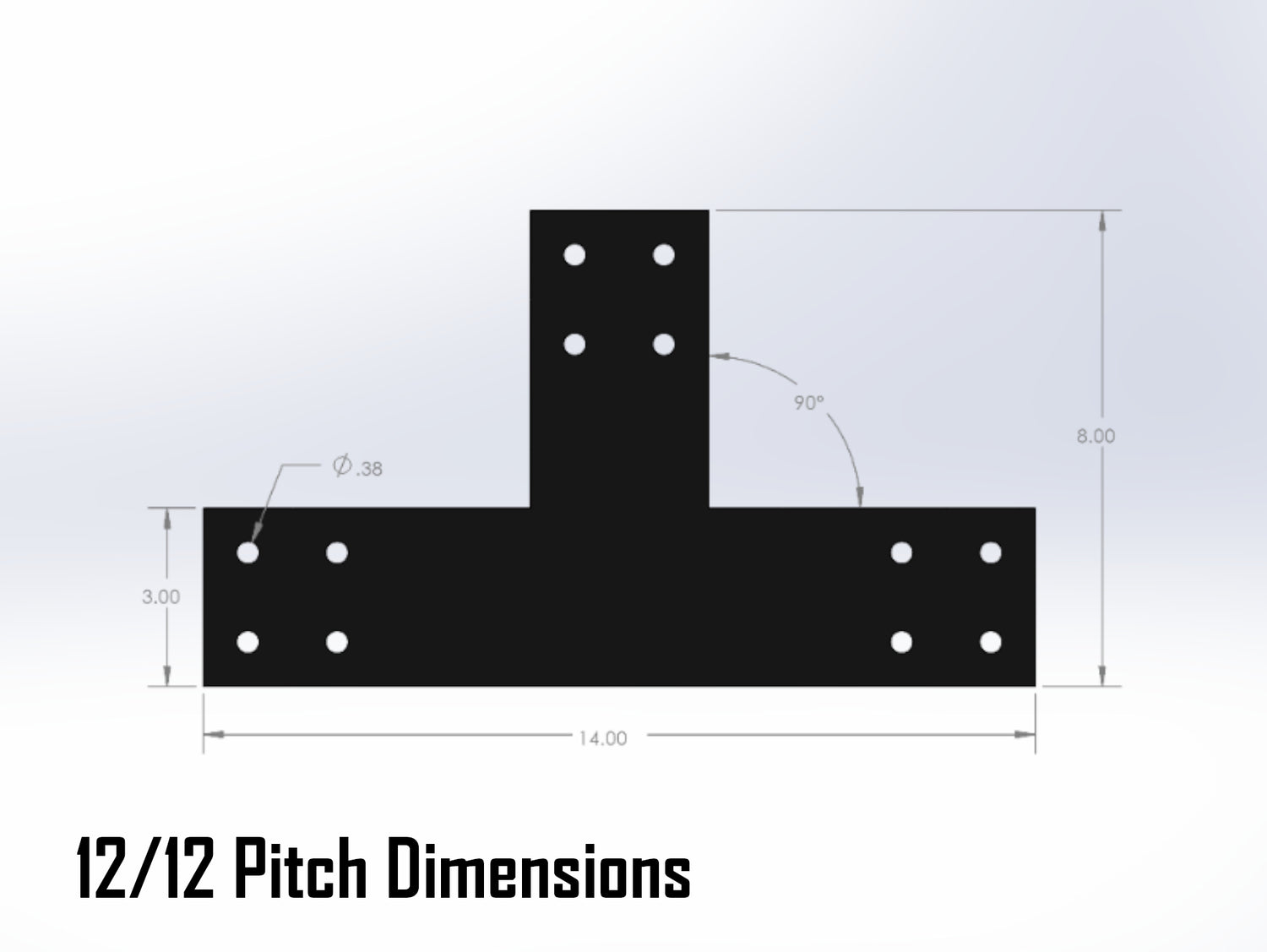 Web Truss Bracket Set - Industrial Style - For 4 Inch Lumber - Wood Post Brackets - construction materials - building supports - beam supports - post supports