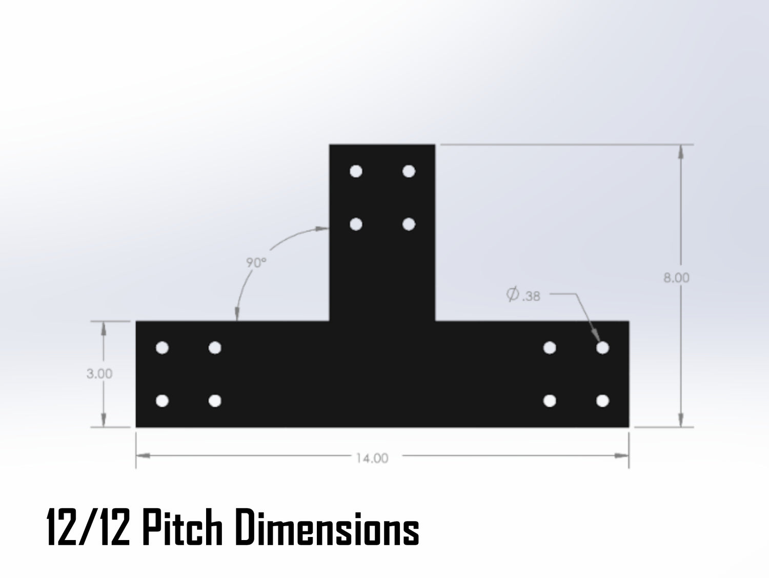 Howe Truss Bracket Set - Industrial Style - For 4 Inch Lumber - Wood Post Brackets - construction materials - building supports - beam supports - post supports
