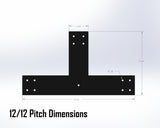 Web Truss Bracket Set - Industrial Style - For 6 Inch Lumber