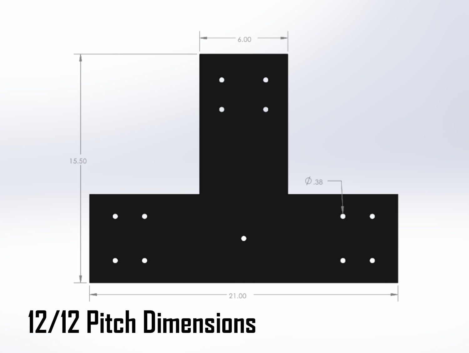 Web Truss Bracket Set - Industrial Style - For 8 Inch Lumber - Wood Post Brackets - construction materials - building supports - beam supports - post supports