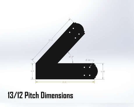 King Truss Bracket Set - Crowned Style - For 8 Inch Lumber - Wood Post Brackets - construction materials - building supposrts - beam supports - post support - timber frame brackets - wood frame buildings - post frame buildings - barndominium brackets - exposed beam brackets